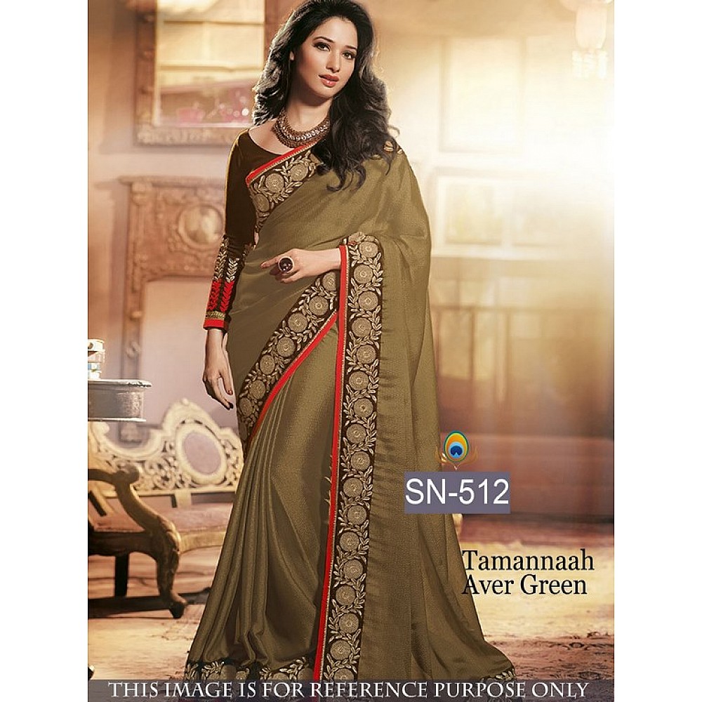 Bollywood style stylist lace work saree