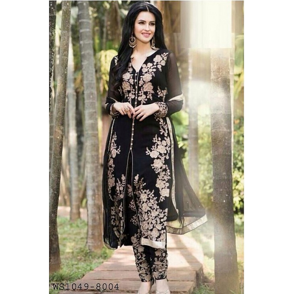 Salwar Suits : Clothsvilla Self Designed Amazing Black Dress ...