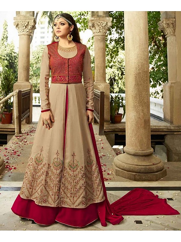 Buy Light Pink Designer Wedding Wear Embroidered Salwar Suit | Palazzo Salwar  Suits