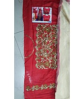 Designer heavy embroidered wedding saree