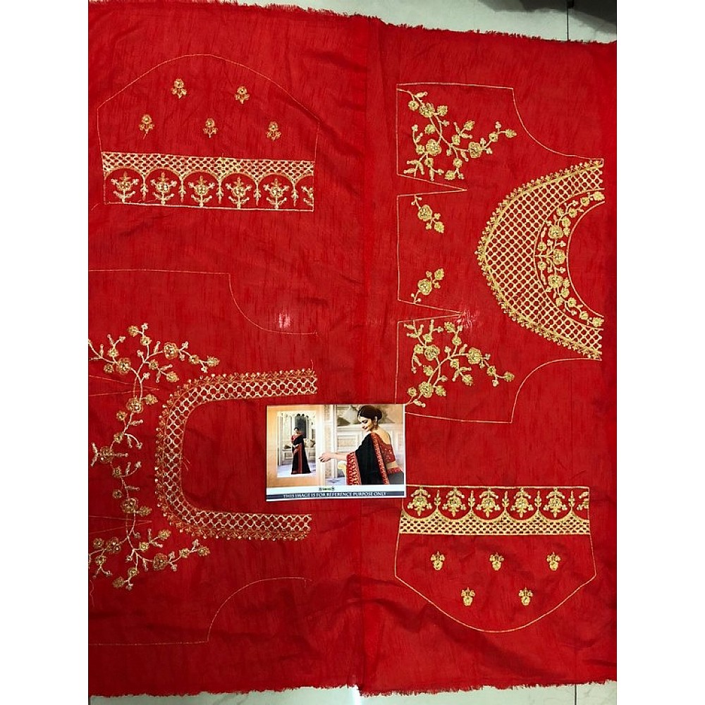 Embroidered black joya silk wedding saree