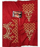 Fabulous cream chinon silk embroidered wedding saree