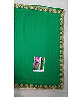 Fabulous Green embroidered Wedding saree