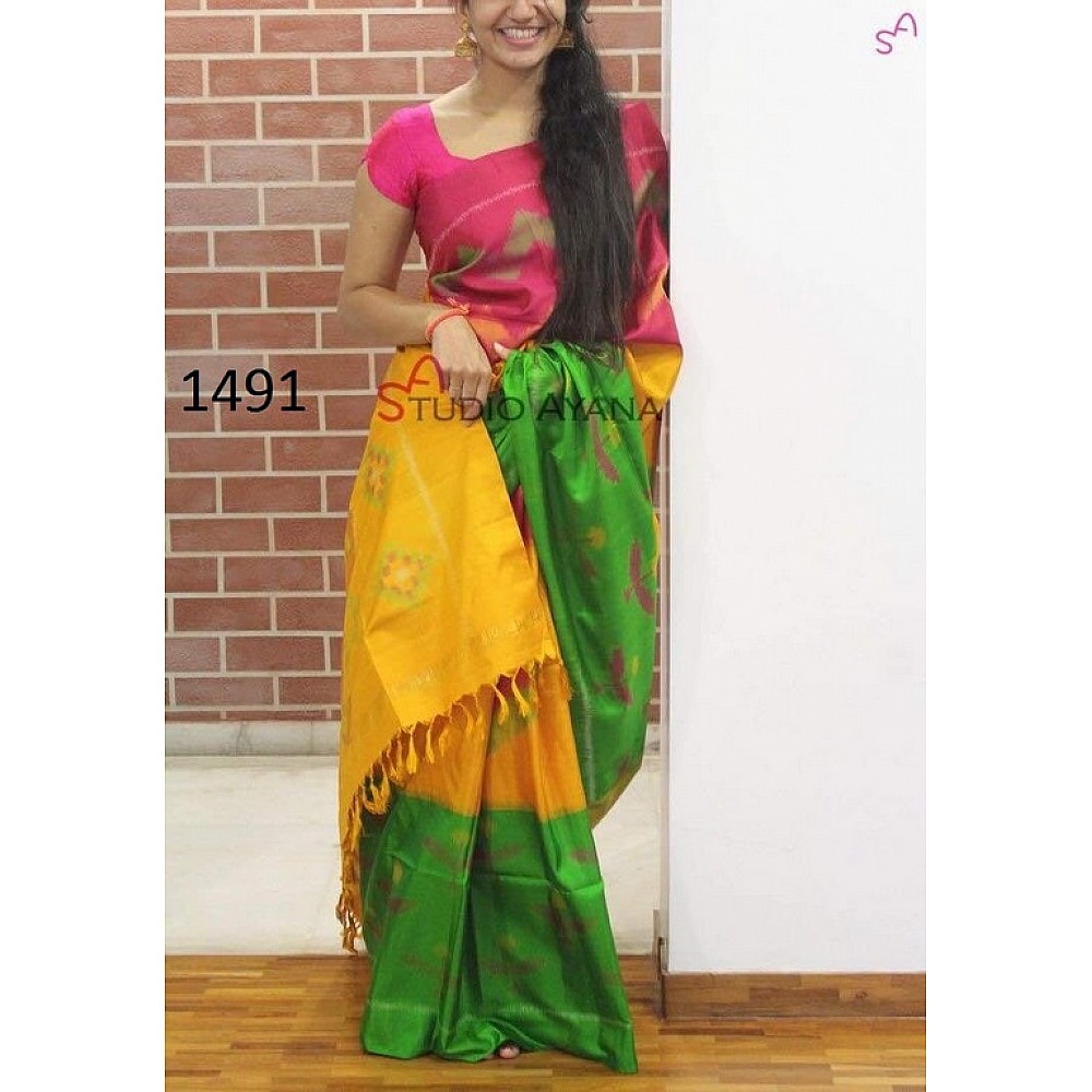 Fabulous Multicolor Printed Wedding Saree