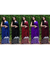 Georgette stylist embroidered casual wear saree