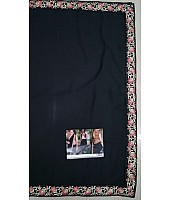 Gorgeous Black embroidered Party wear Saree