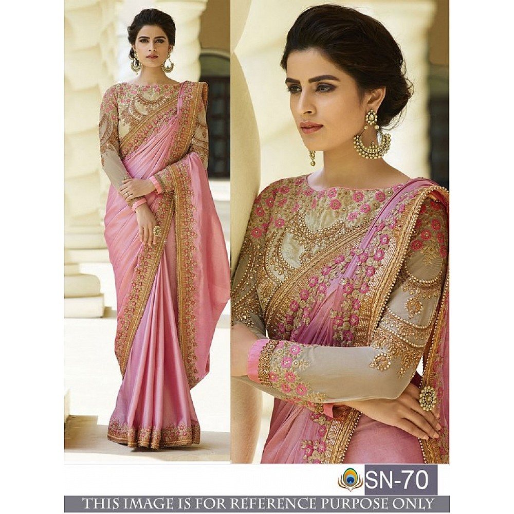 Gorgeous heavy bember silk embroidered ceremonial saree