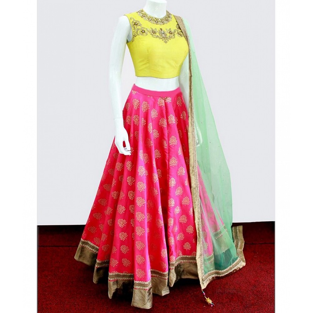 Gorgeous Red embroidered Ceremonial lehenga