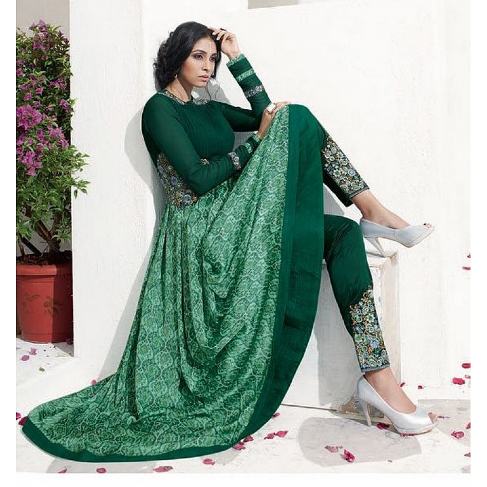 Karma designer green salwar suit
