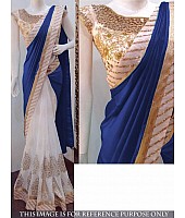 pretty look multicolor embroidered silk saree