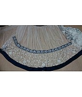 Priyanka ifa award white saree with velvet blouse