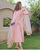 Baby pink cotton suit