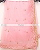 Baby pink mono net embroidered wedding lehenga choli