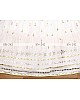 White rayon cotton fancy embroidery work ceremonial lehenga