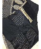 Black diamond silk embroidered design work occasional lehenga choli