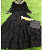 Black georgette partywear gown