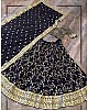 Black georgette sequence embroidered work lehenga choli