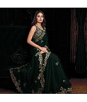 Georgette beautiful embroidered saree