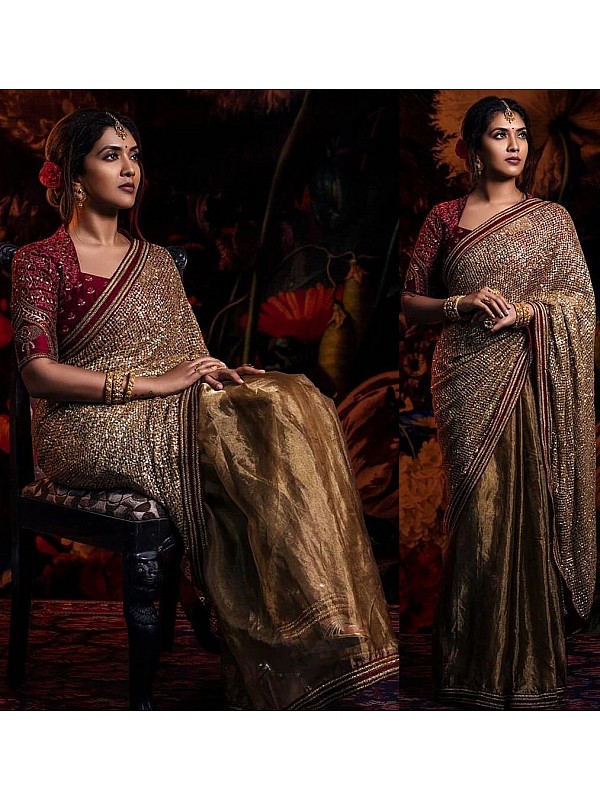 Purple Handloom Banarasi Jangla Saree in Tissue Fabric and Heavy Zari –  WeaverStory