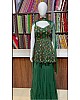 Green georgette print and embroidered sharara salwar suit