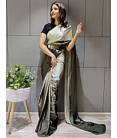 Multi shade booming silk ready to wear stylist saree