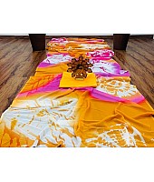 Multicolor georgette printed casual saree