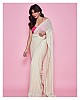 Off white georgette sequence work bollywood saree