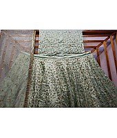 Pista green jorda silk heavy embroidered designer wedding lehenga choli
