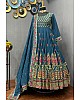 Rama georgette embroidered long anarkali suit