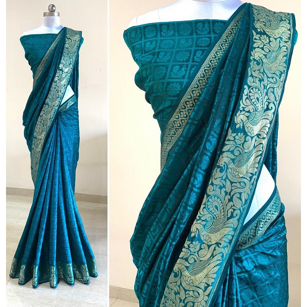 Rama sana silk jacquard weaving work saree