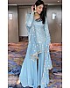 Sea green georgette sequence embroidered work salwar suit