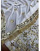 White georgette heavy sequence embroidered lehenga choli