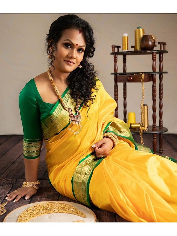 Buy Yellow Saree Wedding Online In India - Etsy India-atpcosmetics.com.vn