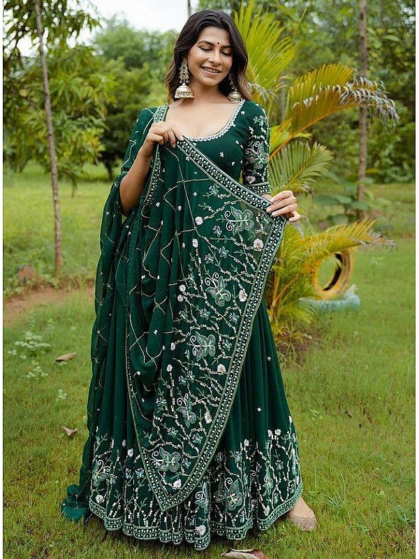 Taupe Designer Heavy Embroidered Wedding Anarkali Suit | Saira's Boutique-bdsngoinhaviet.com.vn