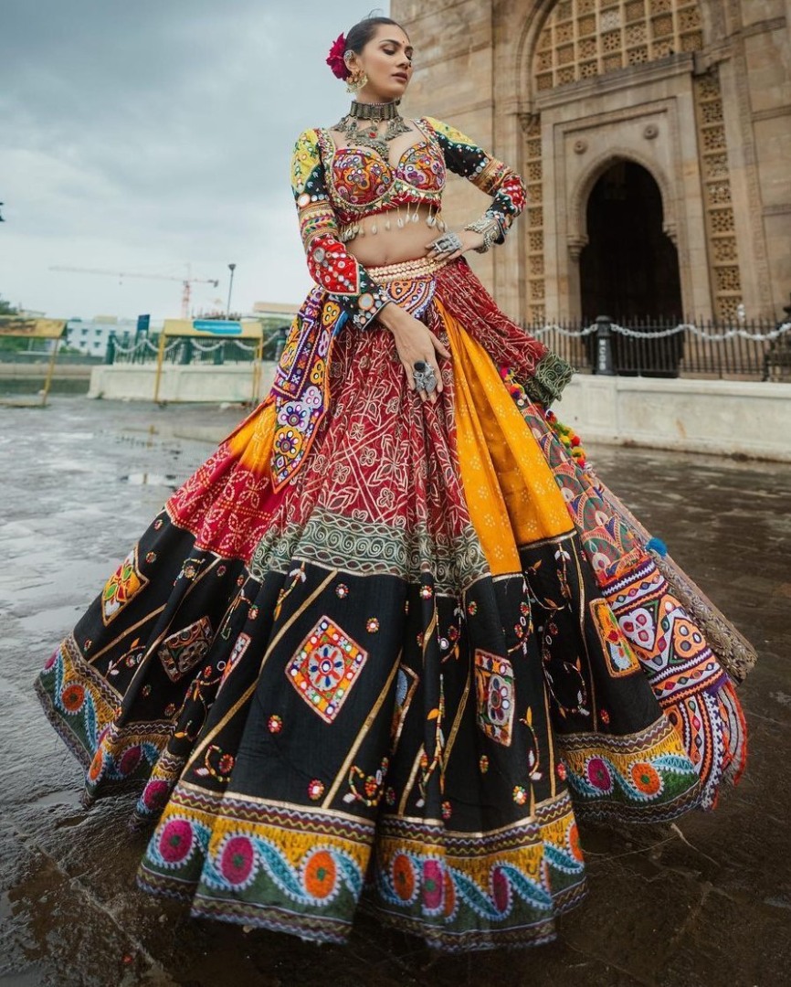 Lehenga Choli Girls Rajasthani-Gujrati Lehenga choli Dress for kids