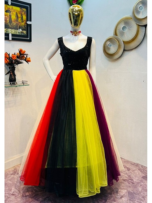 Premium cotton full flair gown with beautiful print ZTCK001   wwwsoosicoin