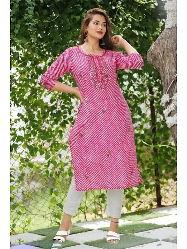 Shop Green embroidered kurta for women  The Indian Couture