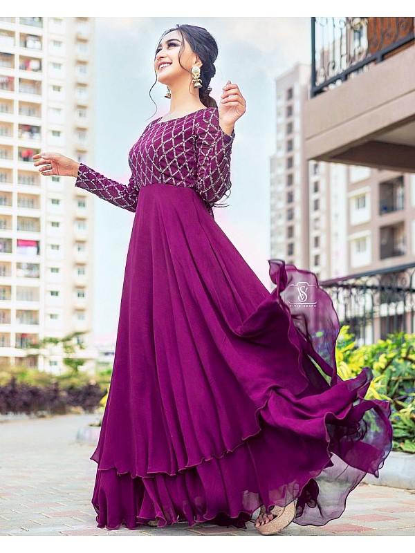 JR TRENDS FlaredAline Gown Price in India  Buy JR TRENDS FlaredAline  Gown online at Flipkartcom