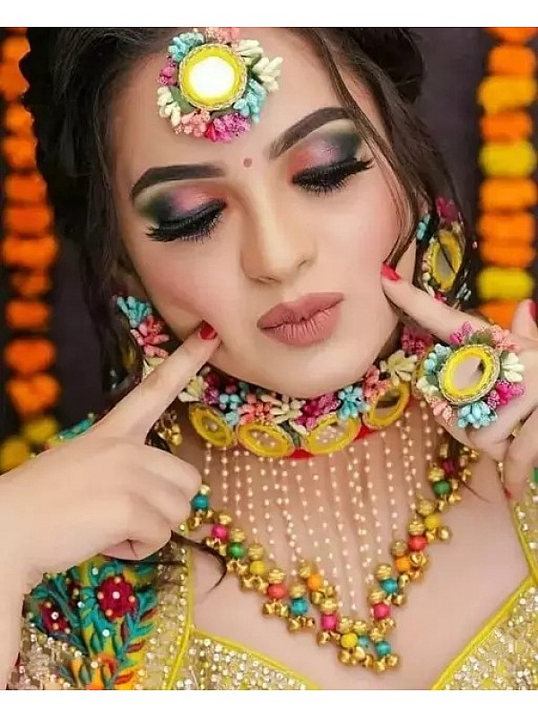 Buy Pakistani Wedding Mehndi Jewelry Set Mayoo Bridal Gota Jewelry Online  in India - Etsy
