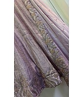 Dusty rose kasturi silk heavy embroidery work wedding lehenga choli