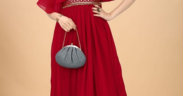 Embroidered Party Wear Red Ball Gown at Rs 7800 in New Delhi | ID:  24270819591-pokeht.vn