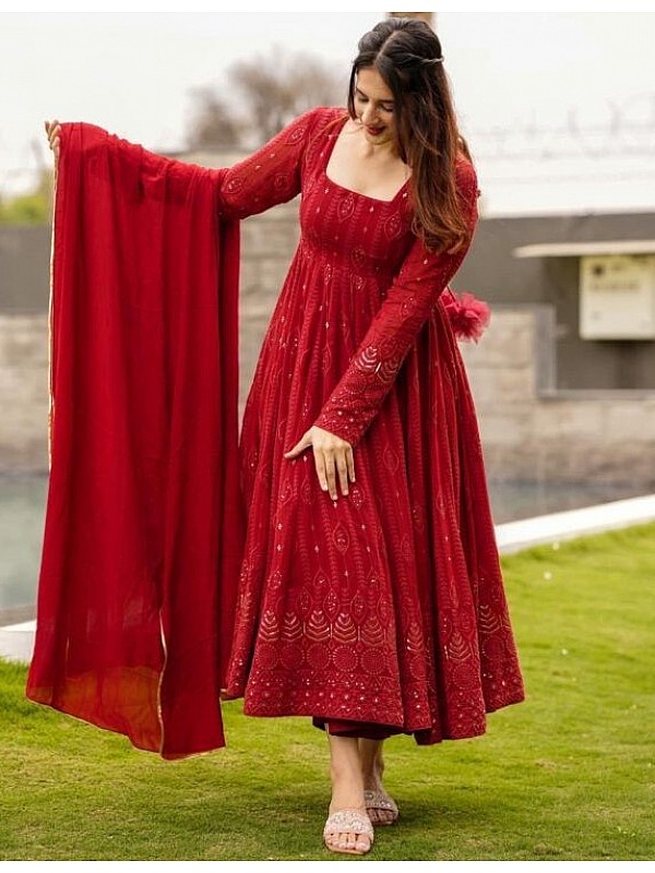 Enjoy more than 186 red frock suit best