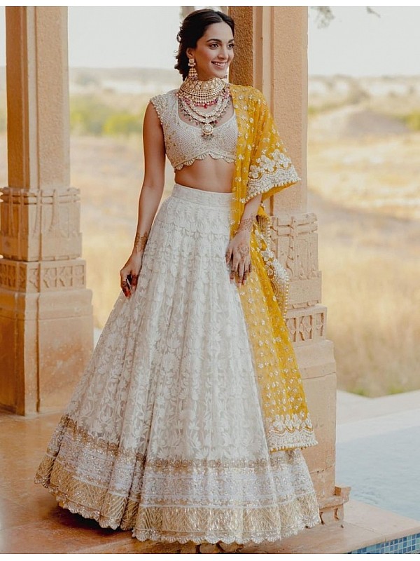 Off white bridal lehenga - Bollywood Fashion Australia