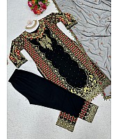 Black heavy designer work eid special salwar suit
