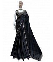 Daisy shah designer bollywood black party wear saree