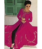 Pink georgette stylish salwar suit