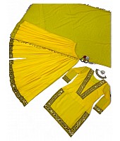 Yellow designer palazzo suit