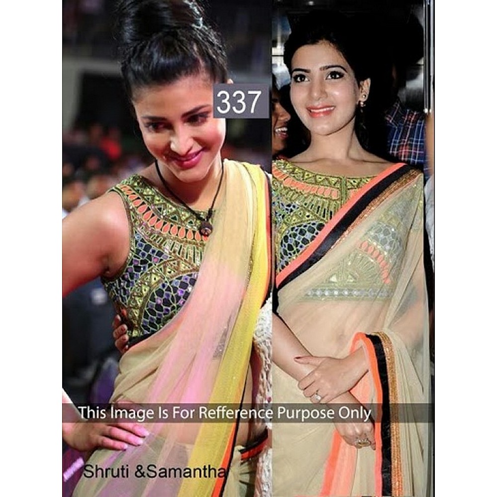 shruti and samntha gorgeous net saree
