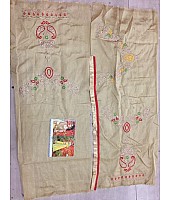 yellow slub silk designer embroidered wedding saree